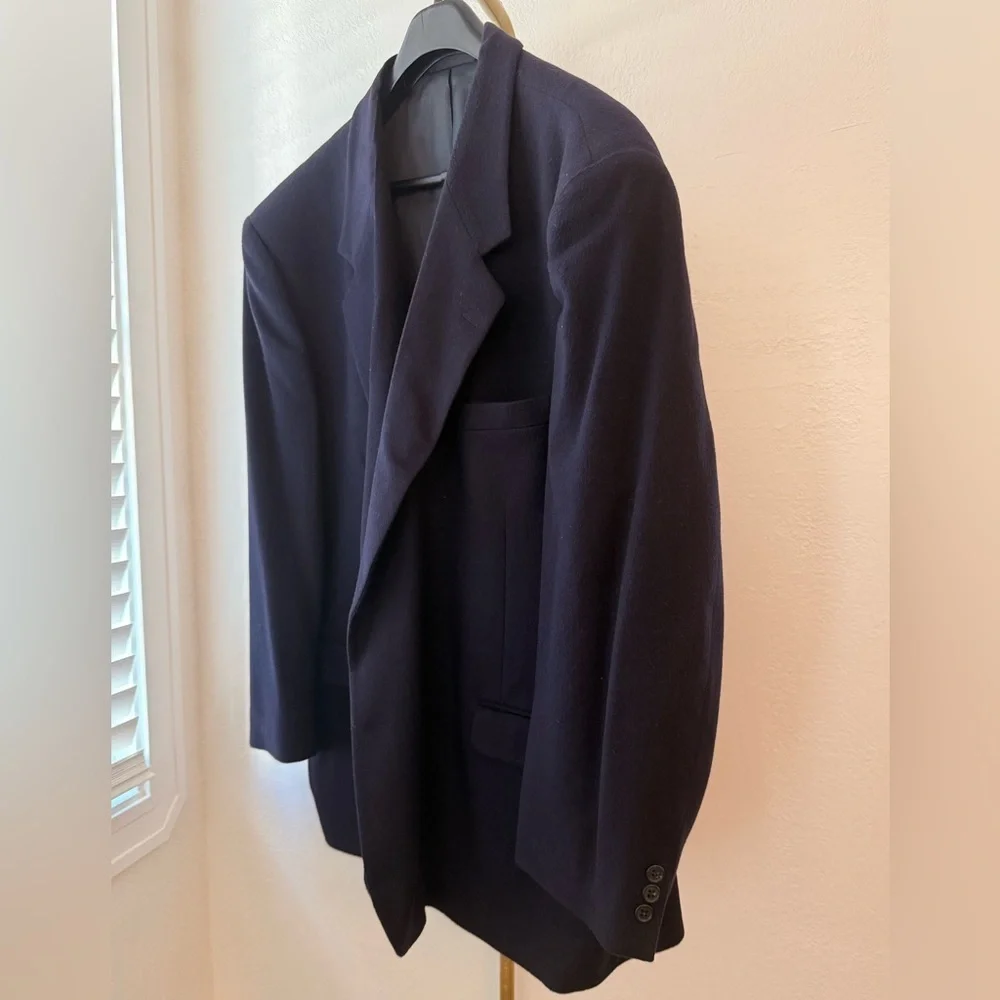 Fioravanti Couture Italian Wool Navy Blazer